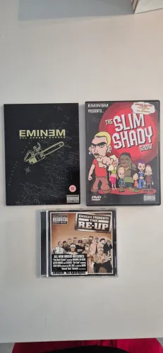 Kit Eminem 2 Dvds e 1 cd