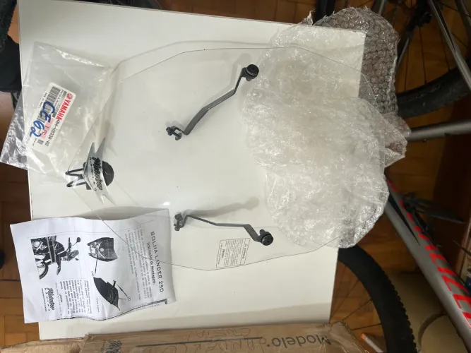 Bolha para proteger motoqueiro