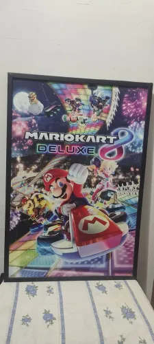 QUADRO GRANDE MARIO KART 8 DELUXE - 92 x 63 cm