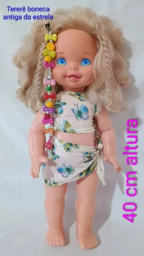 Boneca antiga TERERÊ estrela década de 90 