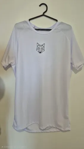Camisa Dry Fit Alpha Co Branca, tamanho G, Nova