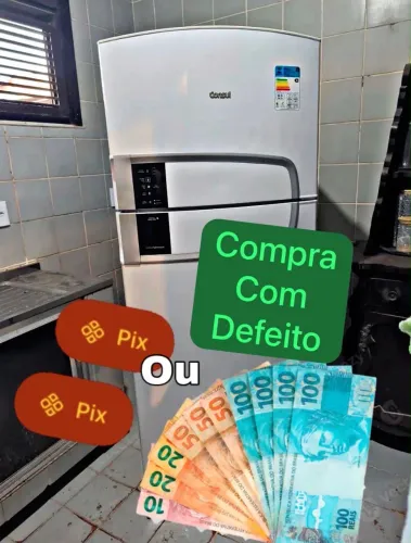 Pg. geladeira COM defeito. retiramos no local