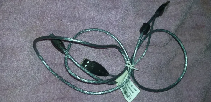 Cabo Y, mini USB A-5 portas (V3) para 2 USB macho, novo, comprimento 1,20 m.