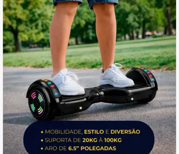 Skate elétrico overboard preto
