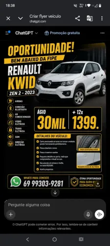 Renault Kwid Zen 1.0 Flex 12V 5P Mec. 2023