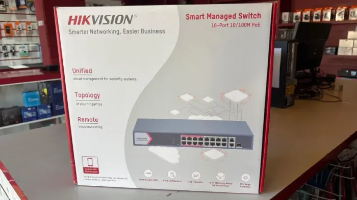 SWITCH 16 CANAIS DS-3E1318P HIKVISION