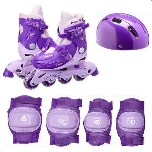 Patins In-line ajustável Roxo