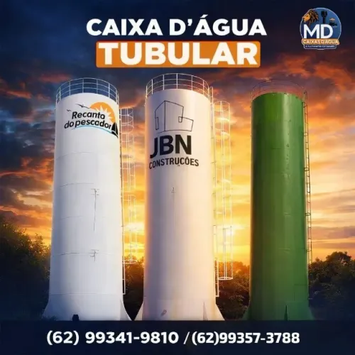 CAIXA DAGUA TUBULAR A PARTIR DE 5 MIL LTS ATE 200 MIL LTS MIL LTS
