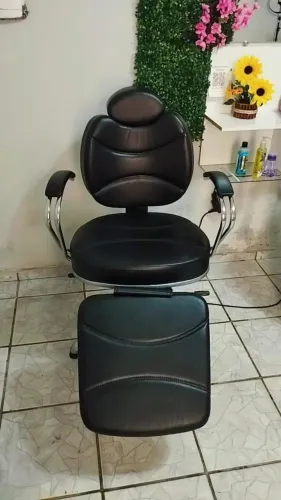 Cadeira reclinável para salão de beleza #Design de sobrancelhas, Maquiagem, Barbearia etc.