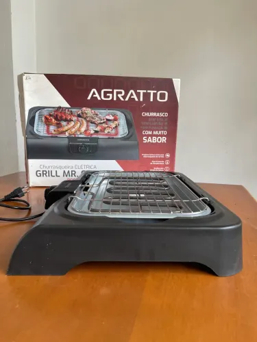Churrasqueira Elétrica Agratto Grill Mr. Cheff Portátil de Mesa
