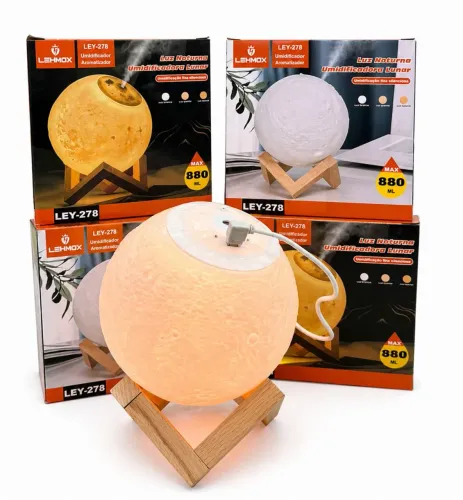 Luminária lua 3D difusor aromas