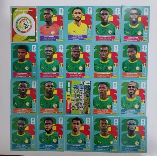 Figurinhas Copa 2026 Completa Original Senegal, leia a descrição com atenção!