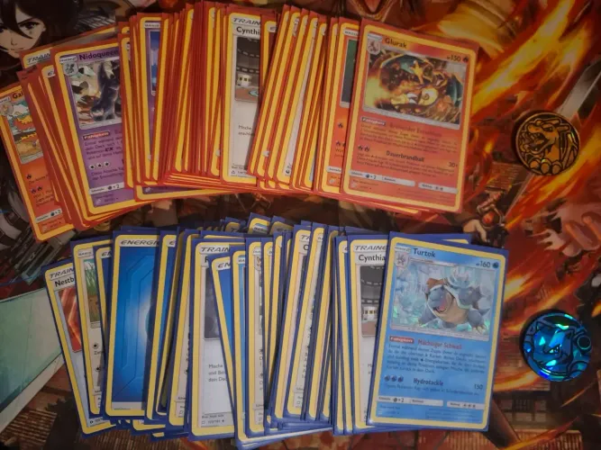 Baralho Pokémon Charizard e Blastoise, Sol e Lua 9 * Rarissimos em Alemão *