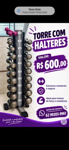 Torre com halteres