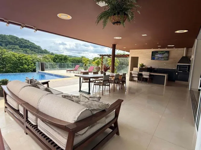 Residencial Aldeia do Vale - Mansão mobiliada e decorada 5 suítes plenas para Aluguel/ Loc