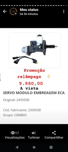 Servo eca de embreagem Servo eca de embreagem