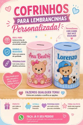 Cofrinhos personalizados 