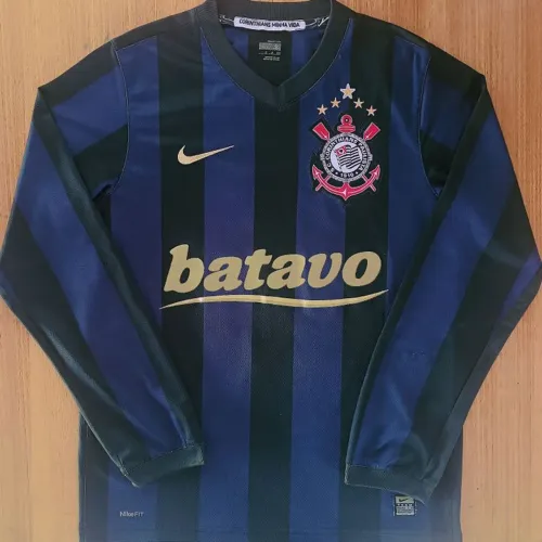 Camisa Original 2009 Roxa Manga Longa Corinthians #10 Nike Tamanho P