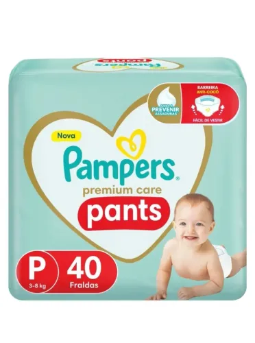 Fralda Pampers Pants Premium Care 40 un