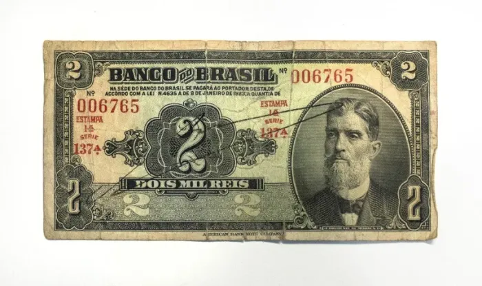Cédula de 2 MIL REIS. Prudente de Morais. 1ª Estampa - 1923