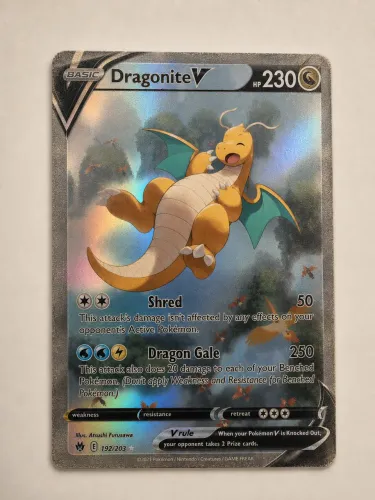 Carta Pokemon TCG Dragonite V ( 192/203)