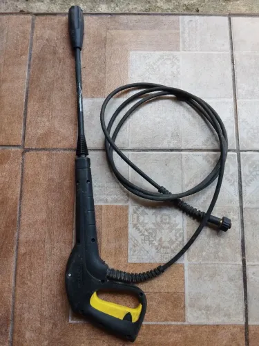 Pistola para lavadora de alta pressão+mangueira e ponteira.