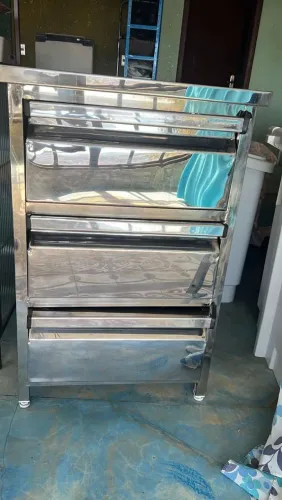 Gaveteiro inox