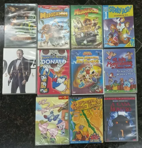 DVDs 5 REAIS CADA 