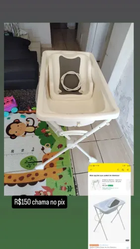 Banheira com pezinho