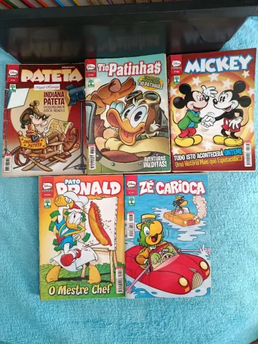 21 HQ/GIBI Disney Comics - 2 PATETAS,4 TIO PATINHAS,5 MICKEY,5 PATO DONALD E 5 ZÉ CARIOCA