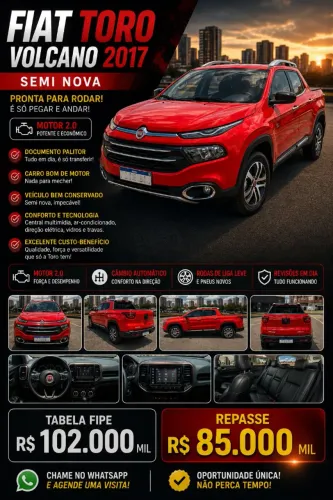 Fiat Toro Volcano 2.0 16V 4X4 TB Diesel Aut. 2017