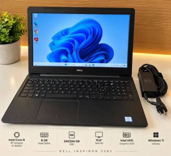 LIQUIDANDO-Notebook Dell Inspiron 15 i5 8ª Geração | 8GB RAM | SSD 240GB | Windows 11