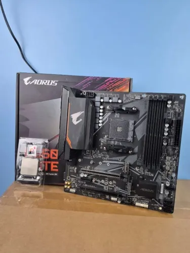 Kit ryzen 7 5700x placa mãe aorus b550 elite 