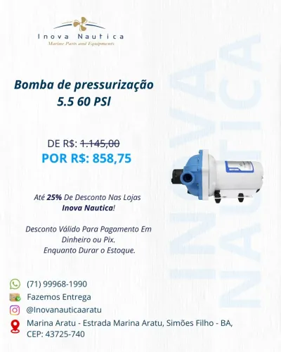 Bomba de pressurização 5.5 60 PSI