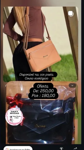 Bolsa da Pamalu couro ecológico, não faço entrega 