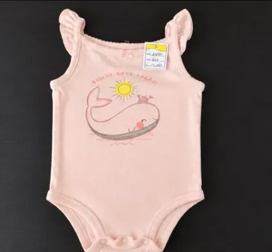Kit com 4 Bodies de Menina - Tam 6 Meses | Ótimo Estado