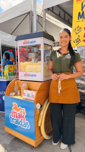 Carrinho de pipoca amanteigada para festa e eventos - São Luís