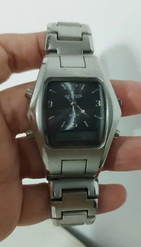 Relógio analógico vintage pulseira de aço inoxidável prateada CEJFSIN Quartz