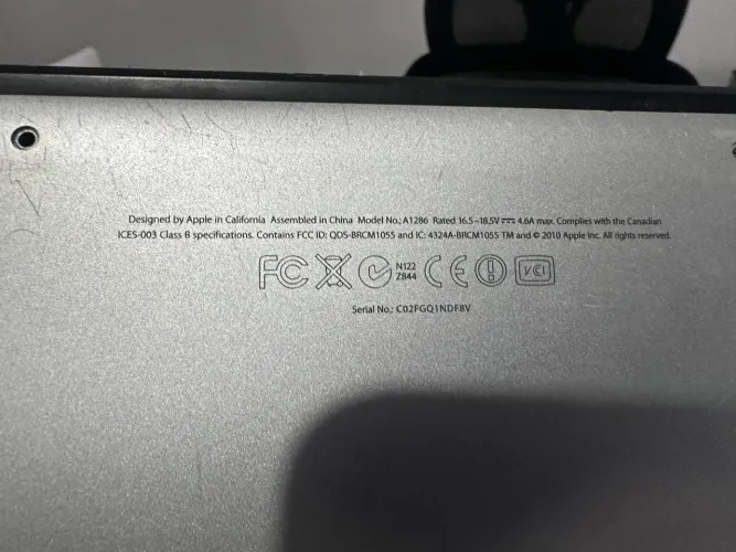 Tela de MacBook Pro 2011 15 polegadas