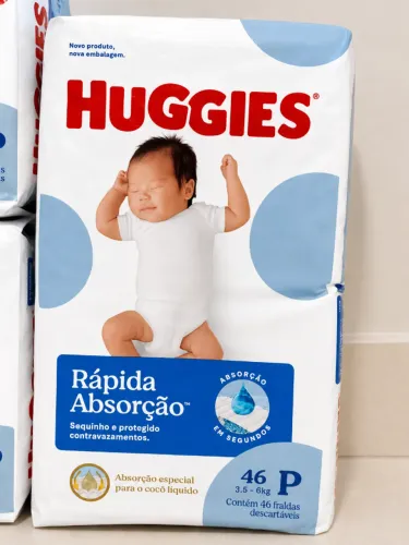 Fralda Huggies Tripla Proteção P - 46 fraldas