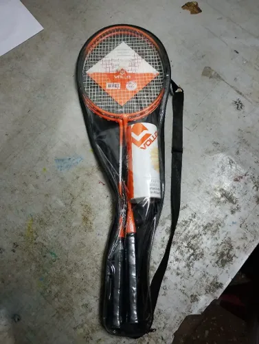 Kit Raquete Badminton Profissional Vollo
