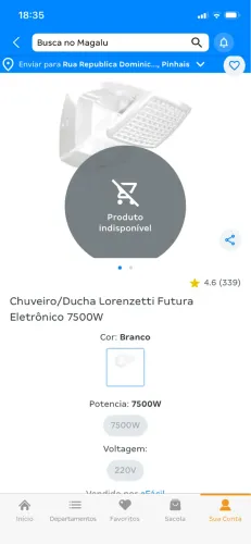 Ducha Lorenzetti Futura 220v