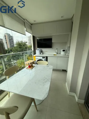 Key Moema- Apto Mobiliado- C/ 64m² AU - 2 dorms. - 1 suíte - 1banh social - 1 vaga - Est. 