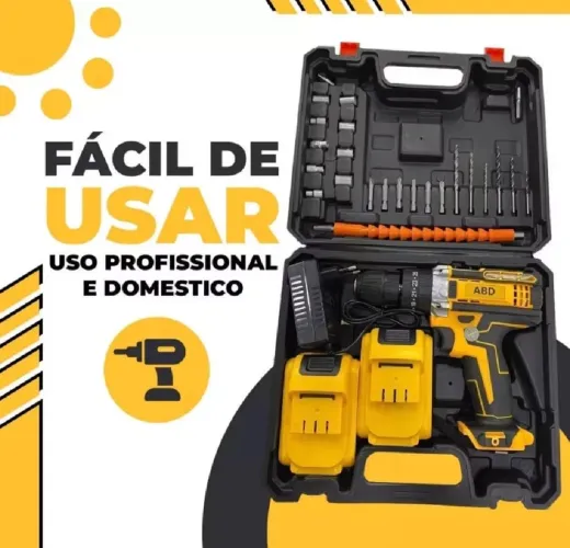 Furadeira e parafusaderia bateria