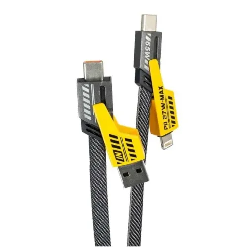 Cabo turbo resistente 4 em 1 para celular