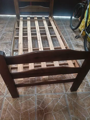 Cama solteiro Madeira - Aceito proposta