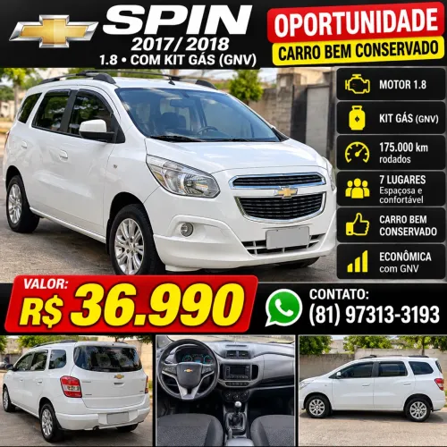 Chevrolet Spin LT 1.8 8V Econo.flex 5P Mec. 2018