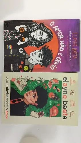 Dupla de livros da Elayne Baeta. (O amor não É Óbvio & Coisas Óbvias Sobre o Amor)
