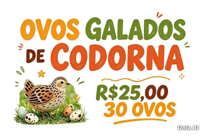 Ovo de codorna galado