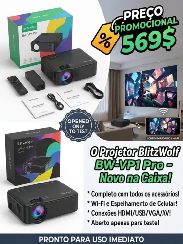 Projetor Blitz Wolf ?.. DESAPEGO
